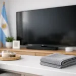 Smart TV en un ambiente limpio que representa la rutina de mantenimiento semanal recomendada.
