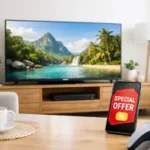 Televisor inteligente moderno en oferta para el mercado argentino.