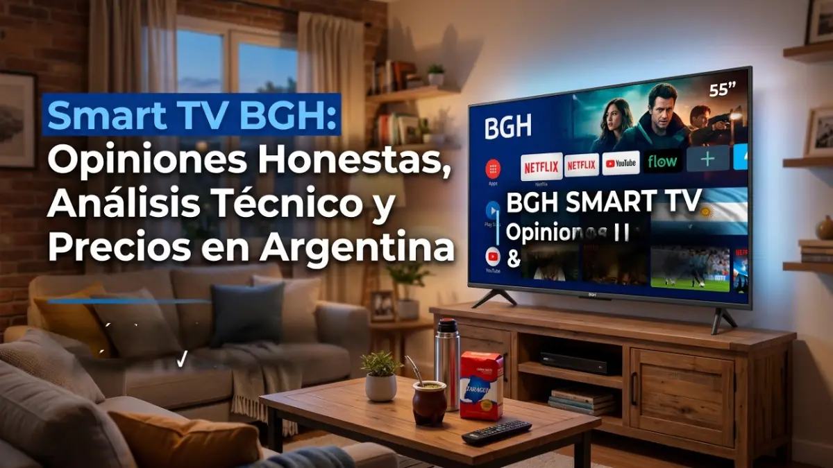 Smart TV BGH opiniones honestas y análisis técnico en Argentina en un living familiar