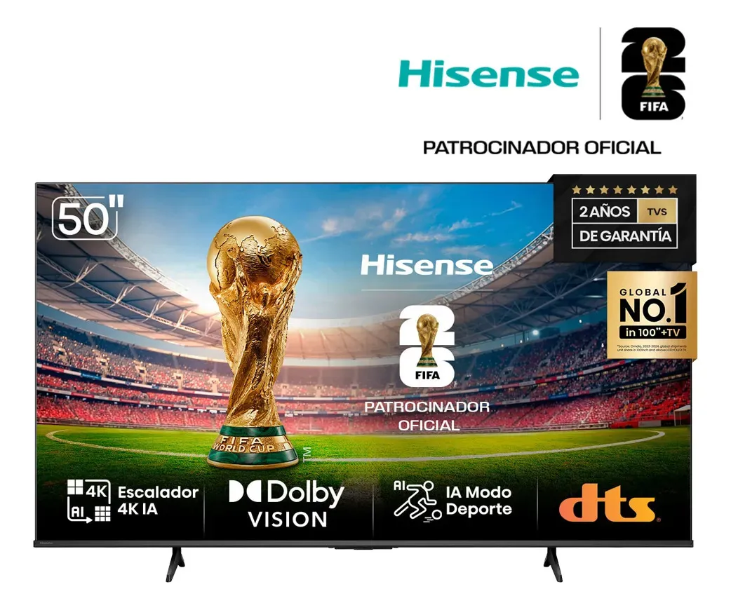 TCL vs Hisense comparativa de pantalla Hisense 50 pulgadas 4K