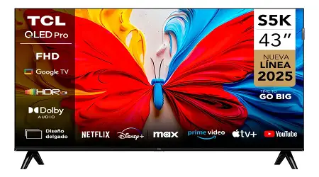 Medidas smart tv 43 pulgadas TCL QLED